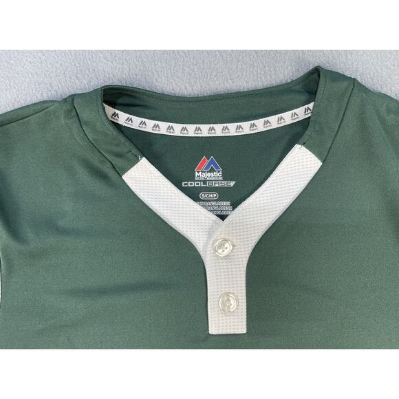 MAJESTIC Cool base Jersey USA Northwest #2 MLB Green And Yellow Small - Picture 2 of 7